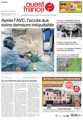Cover of Ouest France (Nantes)