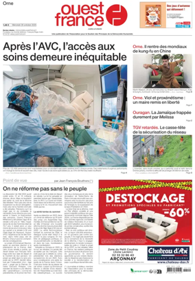 Cover of Ouest France (Orne)