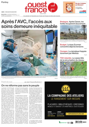 Cover of Ouest France (Pontivy)