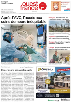 Cover of Ouest France (Quimper)