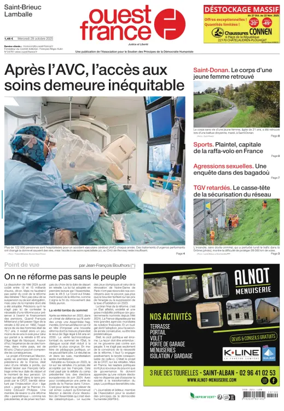 Cover of Ouest France (Saint-Brieuc)