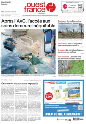 Cover of Ouest France (Saint-Malo)