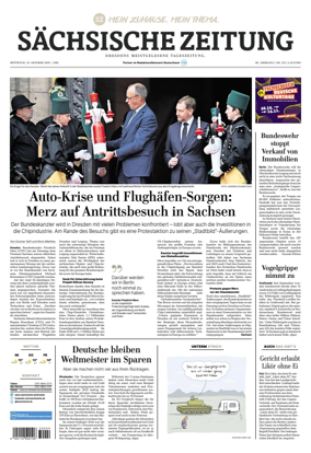 Cover of Sächsische Zeitung  (Dresden)