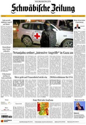 Cover of Schwaebische Zeitung (Sigmaringen)