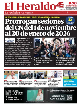 Cover of Diario El Heraldo