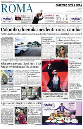 Cover of Corriere della Sera (Roma)
