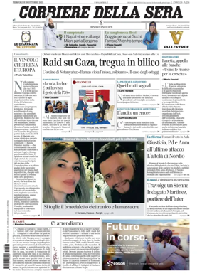 Cover of Corriere della Sera 