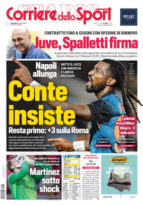 Cover of Corriere dello Sport