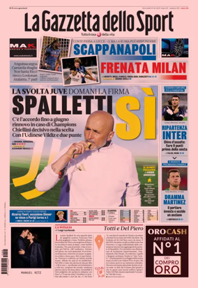 Cover of La Gazzetta dello Sport - Romana