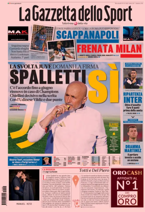 Cover of La Gazzetta dello Sport 