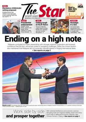 Cover of The Star Malaysia