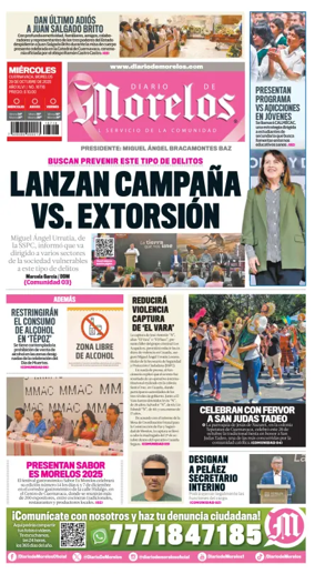 Cover of Diario de Morelos