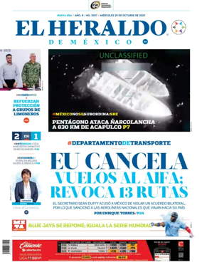 Cover of El Heraldo de Mexico