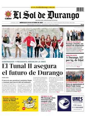 Cover of El Sol de Durango