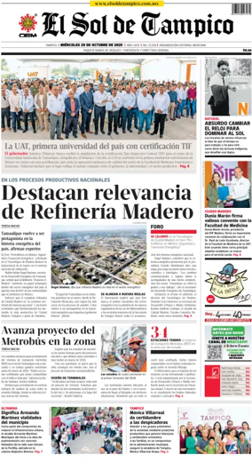 Cover of El Sol de Tampico