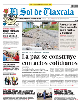 Cover of El Sol de Tlaxcala