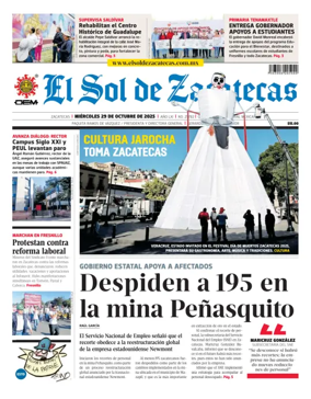 Cover of El Sol de Zacatecas
