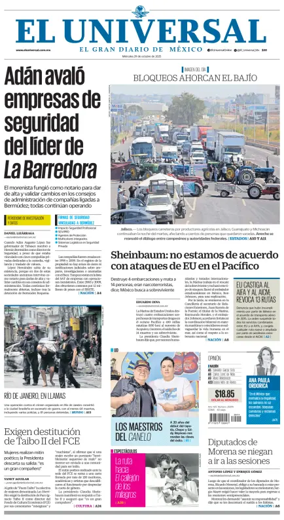 Cover of El Universal