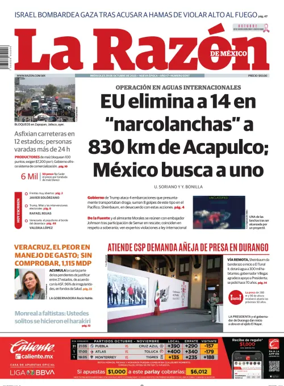 Cover of La Razón de México