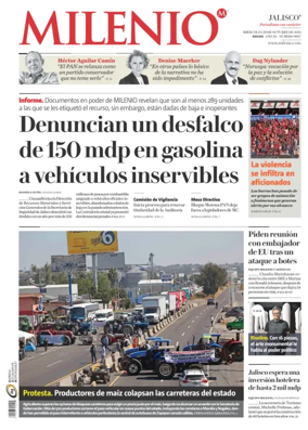 Cover of Milenio Jalisco