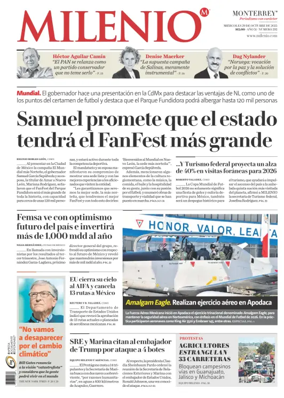 Cover of Milenio Monterrey