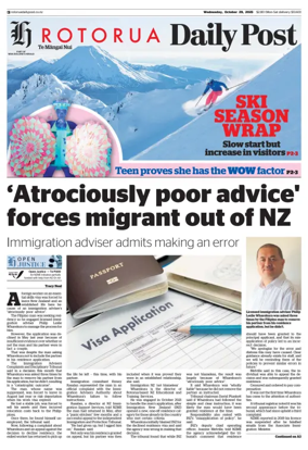 Cover of Rotorua Daily Post