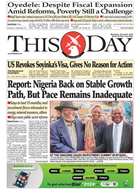 Cover of THISDAY