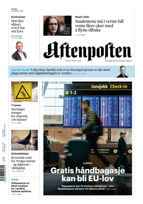 Cover of Aftenposten