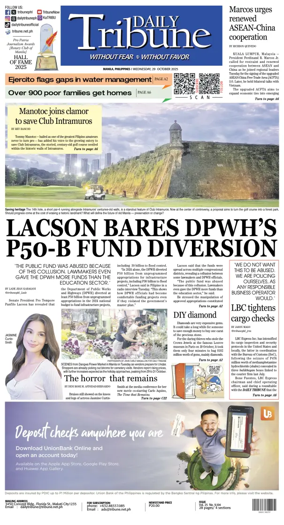 Cover of Daily Tribune (Philippines)