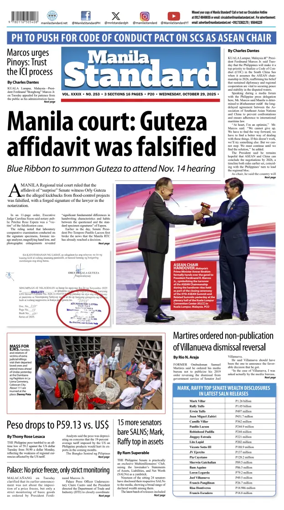 Cover of Manila Standard