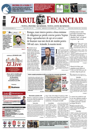 Cover of Ziarul Financiar