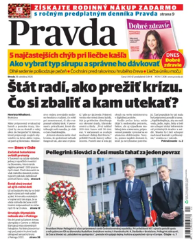 Cover of Pravda of Slovakia