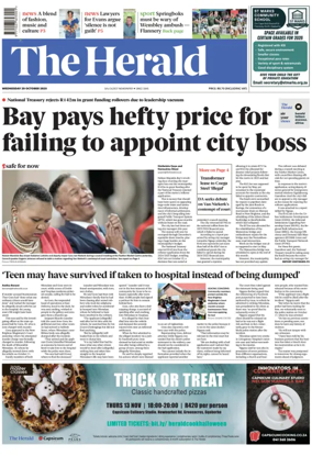 Cover of The Herald (South Africa)