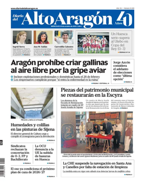Cover of Diario del Alto Aragón