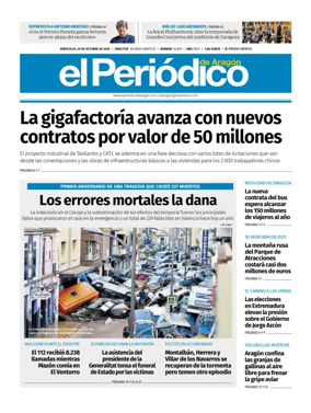 Cover of El Periódico Aragón