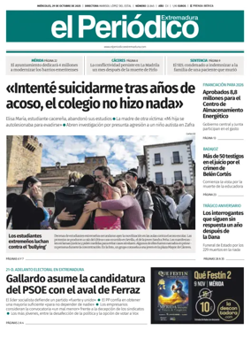 Cover of El Periódico Extremadura