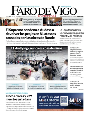 Cover of Faro de Vigo (Pontevedra)