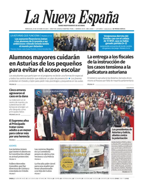 Cover of La Nueva España (Oviedo)