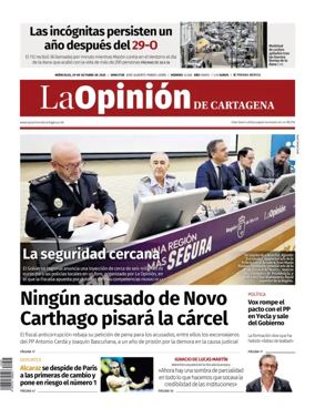 Cover of La Opinion de Murcia (Cartagena)