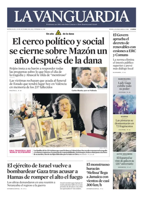 Cover of La Vanguardia