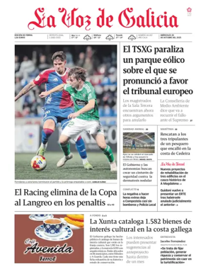 Cover of La Voz de Galicia (Ferrol)