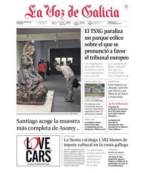 Cover of La Voz de Galicia (Pontevedra)