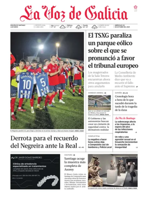 Cover of La Voz de Galicia (Santiago)