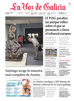 Cover of La Voz de Galicia (Viveiro)