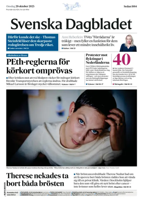 Cover of Svenska Dagbladet