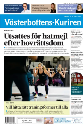 Cover of Västerbottens-Kuriren