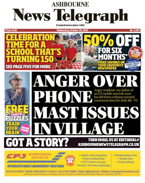 Cover of Ashbourne News Telegraph