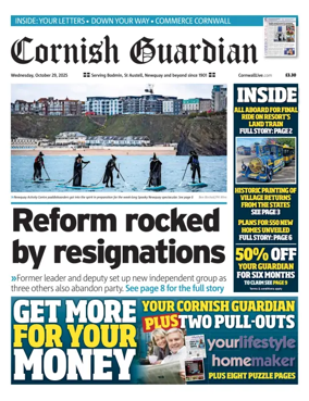 Cover of Cornish Guardian (Newquay & the North Coast)