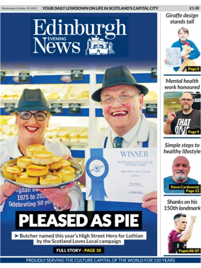 Cover of Edinburgh Evening News