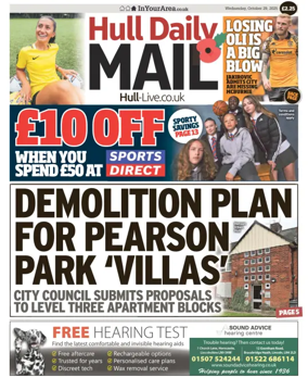 Cover of Hull Daily Mail